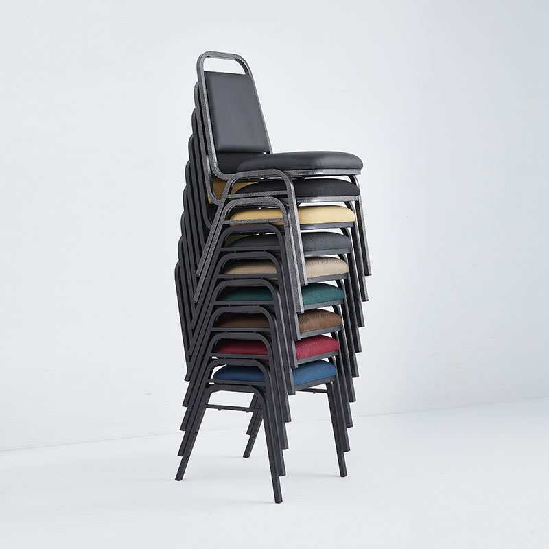 Stack of our CE-10 economic banquet chairs. 