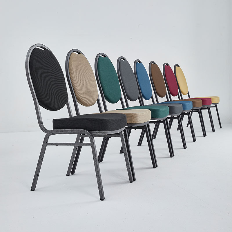 Baquet chair with oval back in a variety of colors