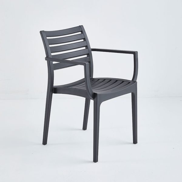 Armchair made of plastic perfect for patior or restaurants