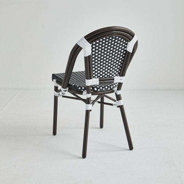 Restaurant patio chairs ( BB-141-BRO-BLA-WHI ) - Image 4